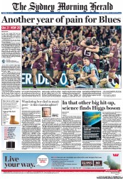Sydney Morning Herald (Australia) Newspaper Front Page for 5 July 2012