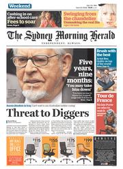 Sydney Morning Herald (Australia) Newspaper Front Page for 5 July 2014