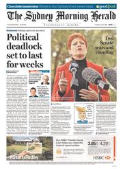 Sydney Morning Herald (Australia) Newspaper Front Page for 5 July 2016