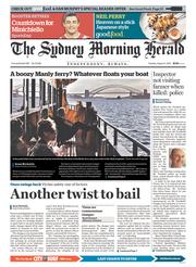 Sydney Morning Herald (Australia) Newspaper Front Page for 5 August 2014