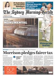 Sydney Morning Herald (Australia) Newspaper Front Page for 6 November 2015