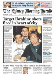 Sydney Morning Herald (Australia) Newspaper Front Page for 6 January 2015