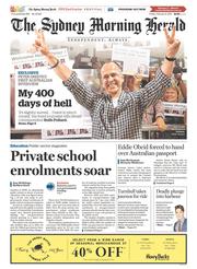 Sydney Morning Herald (Australia) Newspaper Front Page for 6 February 2015