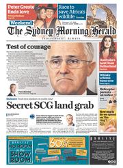 Sydney Morning Herald (Australia) Newspaper Front Page for 6 February 2016