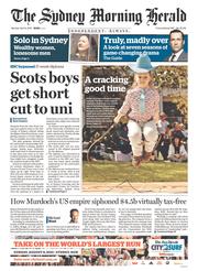 Sydney Morning Herald (Australia) Newspaper Front Page for 6 April 2015