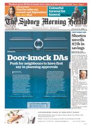 Sydney Morning Herald (Australia) Newspaper Front Page for 6 May 2016