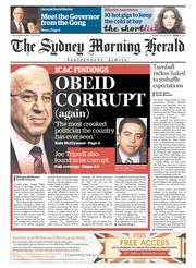 Sydney Morning Herald (Australia) Newspaper Front Page for 6 June 2014