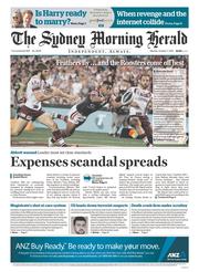 Sydney Morning Herald (Australia) Newspaper Front Page for 7 October 2013