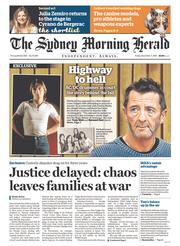Sydney Morning Herald (Australia) Newspaper Front Page for 7 November 2014