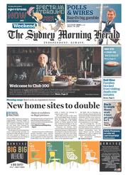 Sydney Morning Herald (Australia) Newspaper Front Page for 7 March 2015