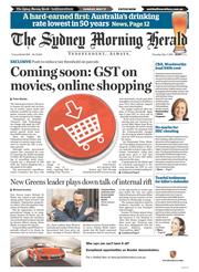 Sydney Morning Herald (Australia) Newspaper Front Page for 7 May 2015