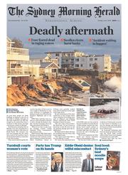 Sydney Morning Herald (Australia) Newspaper Front Page for 7 June 2016