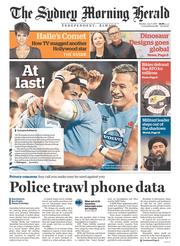 Sydney Morning Herald (Australia) Newspaper Front Page for 7 July 2014