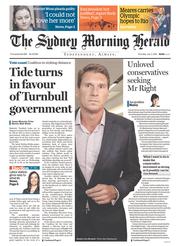 Sydney Morning Herald (Australia) Newspaper Front Page for 7 July 2016