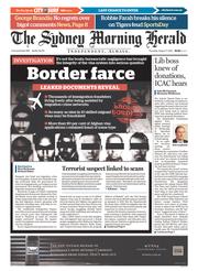 Sydney Morning Herald (Australia) Newspaper Front Page for 7 August 2014