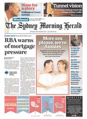 Sydney Morning Herald (Australia) Newspaper Front Page for 8 November 2014