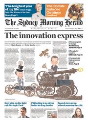 Sydney Morning Herald (Australia) Newspaper Front Page for 8 December 2015