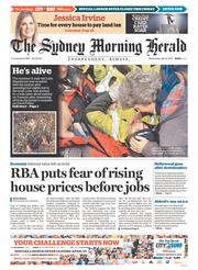 Sydney Morning Herald (Australia) Newspaper Front Page for 8 April 2015