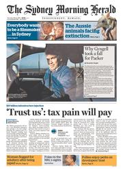 Sydney Morning Herald (Australia) Newspaper Front Page for 8 May 2014