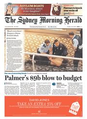 Sydney Morning Herald (Australia) Newspaper Front Page for 8 July 2014