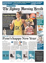 Sydney Morning Herald (Australia) Newspaper Front Page for 8 August 2015