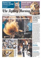 Sydney Morning Herald (Australia) Newspaper Front Page for 9 February 2016