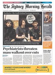 Sydney Morning Herald (Australia) Newspaper Front Page for 9 March 2015