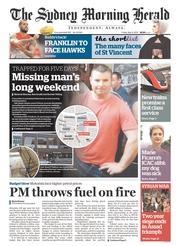Sydney Morning Herald (Australia) Newspaper Front Page for 9 May 2014