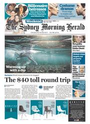 Sydney Morning Herald (Australia) Newspaper Front Page for 9 May 2015
