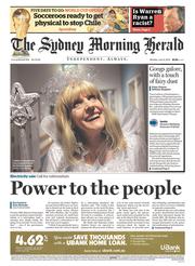 Sydney Morning Herald (Australia) Newspaper Front Page for 9 June 2014