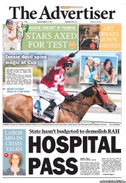 The Advertiser (Australia) Newspaper Front Page for 12 March 2013