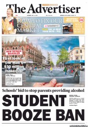 The Advertiser (Australia) Newspaper Front Page for 14 July 2012