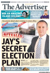 The Advertiser (Australia) Newspaper Front Page for 16 October 2013