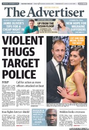 The Advertiser (Australia) Front Page for Wednesday, 31 