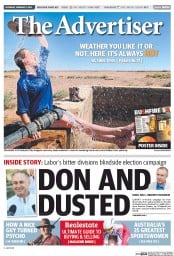 The Advertiser (Australia) Newspaper Front Page for 1 February 2014