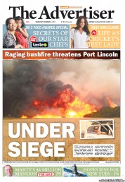 The Advertiser (Australia) Newspaper Front Page for 21 November 2012