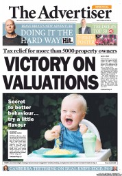 The Advertiser (Australia) Front Page for 31 December 2013 