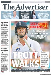 The Advertiser (Australia) Front Page for 18 September 