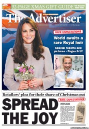 The Advertiser (Australia) Newspaper Front Page for 5 December 2012