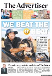 The Advertiser (Australia) Newspaper Front Page for 5 January 2013