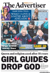 The Advertiser (Australia) Newspaper Front Page for 6 July 2012