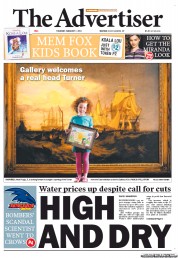 The Advertiser (Australia) Newspaper Front Page for 7 February 2013