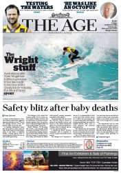 The Age (Australia) Newspaper Front Page for 10 December 2016