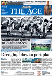 The Age (Australia) Newspaper Front Page for 10 April 2014