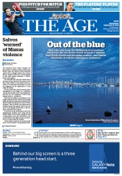 The Age (Australia) Newspaper Front Page for 10 September 2014