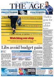 The Age (Australia) Newspaper Front Page for 11 October 2014