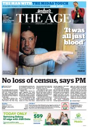The Age (Australia) Newspaper Front Page for 11 August 2016