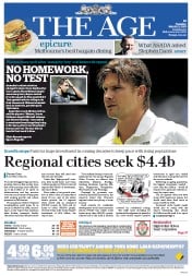 The Age (Australia) Newspaper Front Page for 12 March 2013