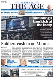 The Age (Australia) Newspaper Front Page for 12 April 2014