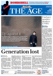 The Age (Australia) Newspaper Front Page for 12 May 2014